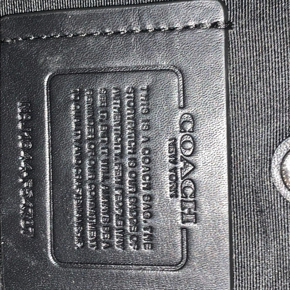 Black coach bag